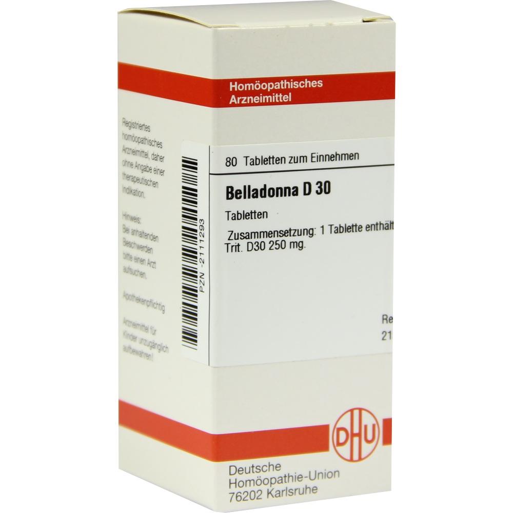 BELLADONNA D 30 Tabletten 80 St Tabletten