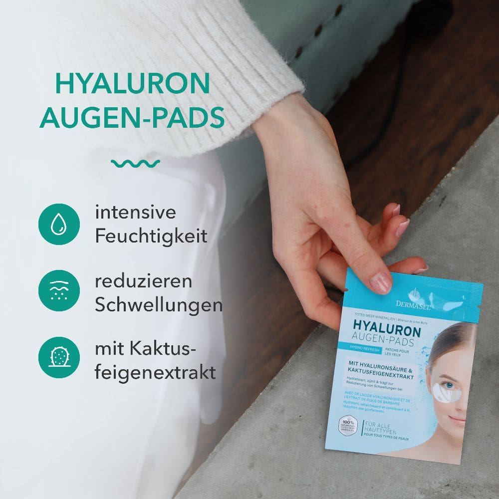 DERMASEL HYALURON AUGEN-PADS 1 Packung