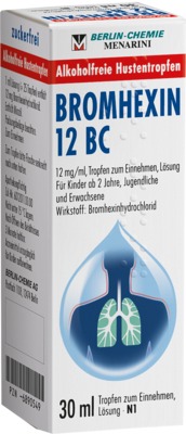 BROMHEXIN 12 BC 30 ml Tropfen zum Einnehmen