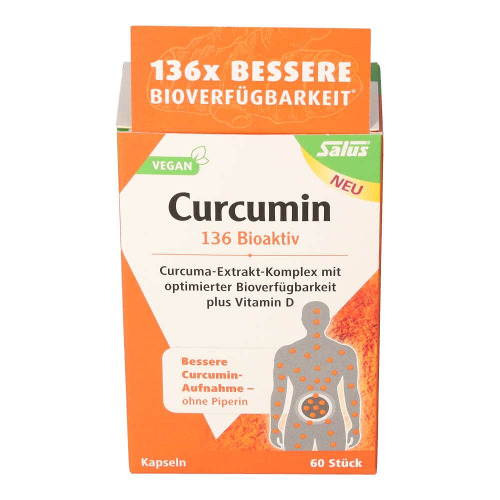 Salus Curcumin 136 Bioaktiv vegan 60 St Kapseln