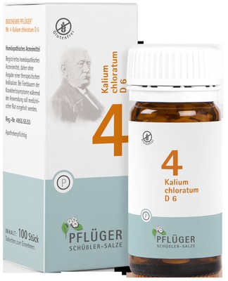 Schüßler-Salz Nr. 4 Kalium chloratum D6 100 St Tabletten