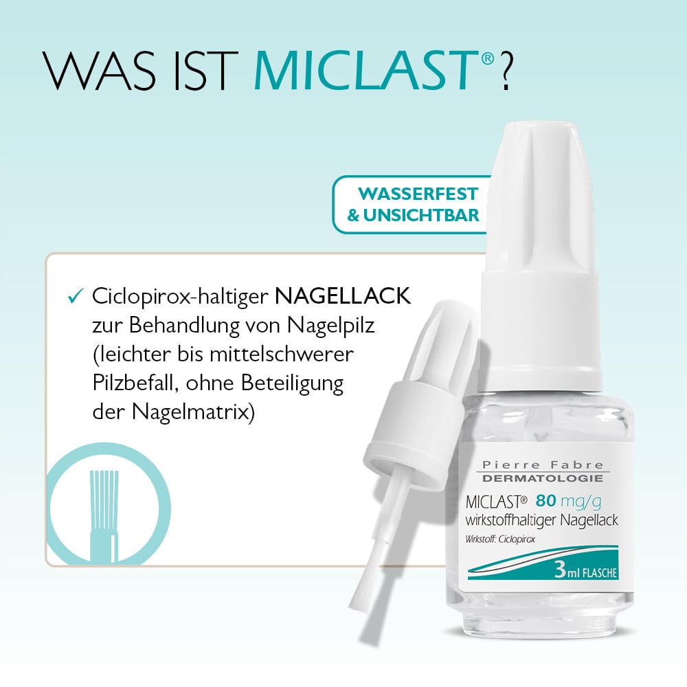 MICLAST 80 mg/g wirkstoffhaltiger Nagellack 2X3 ml Wirkstoffhaltiger Nagellack