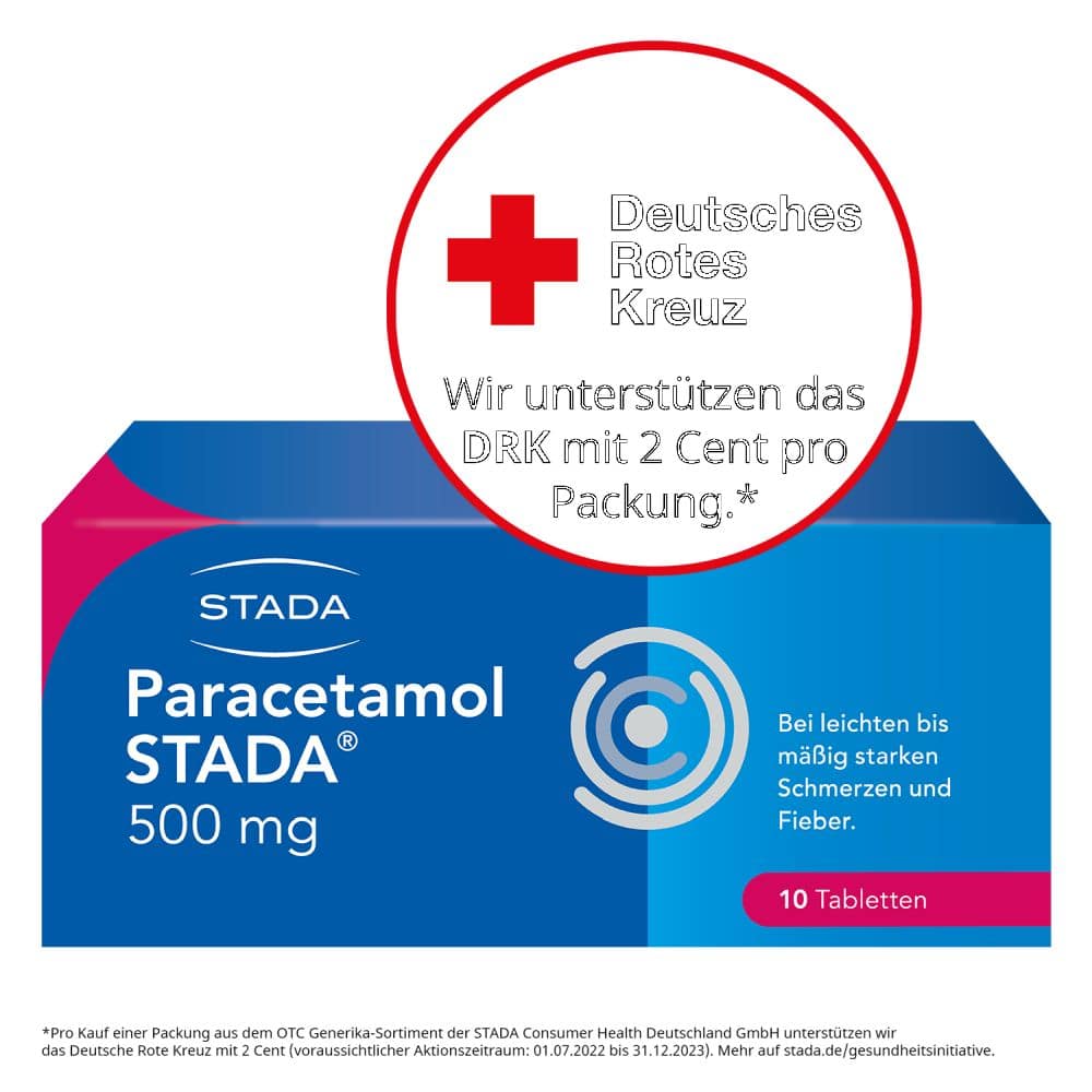 Paracetamol STADA 500 mg  10 St Tabletten
