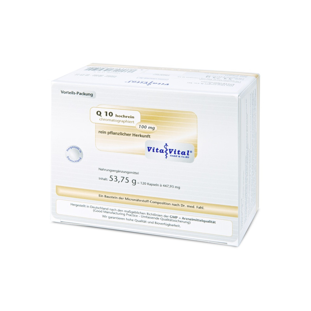 Q10 hochrein chromatographiert 100mg 120 St Kapseln