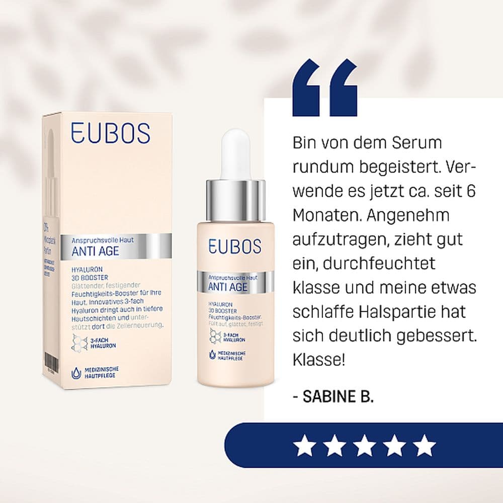 EUBOS Anspruchsvolle Haut ANTI-AGE HYALURON 3D BOOSTER 30 ml Gel