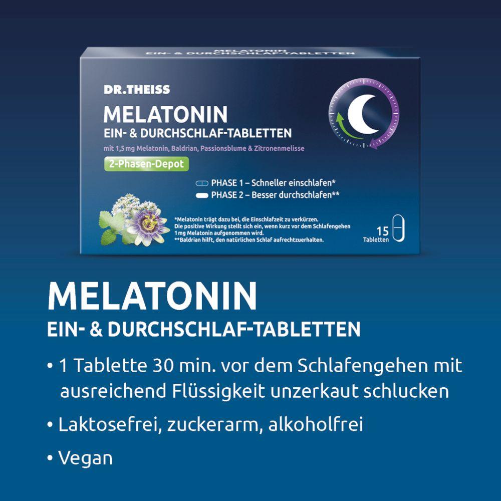 DR. THEISS Melatonin Ein- & Durchschlaf-Tabletten Doppelpack 2X60 St Tabletten