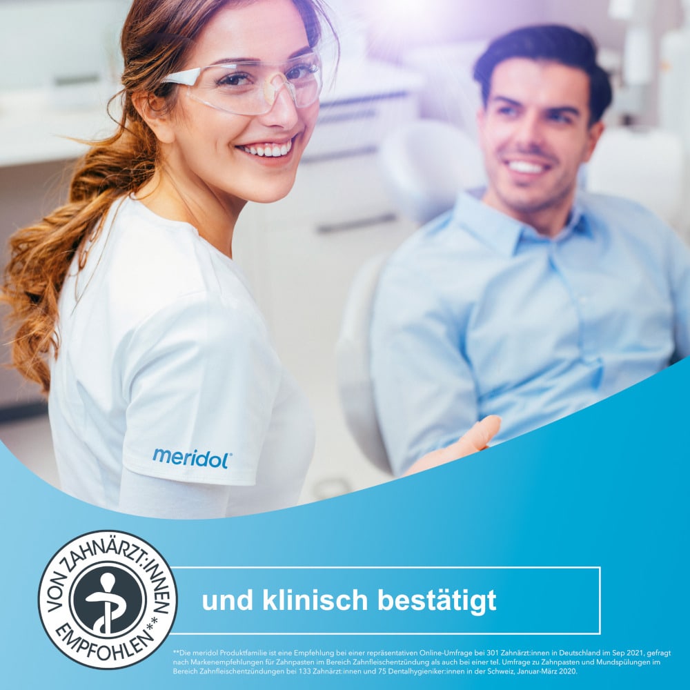 meridol Zahnpasta RUNDUMPFLEGE EMPFINDLICHES ZAHNFLEISCH & ZÄHNE 75 ml Zahnpasta