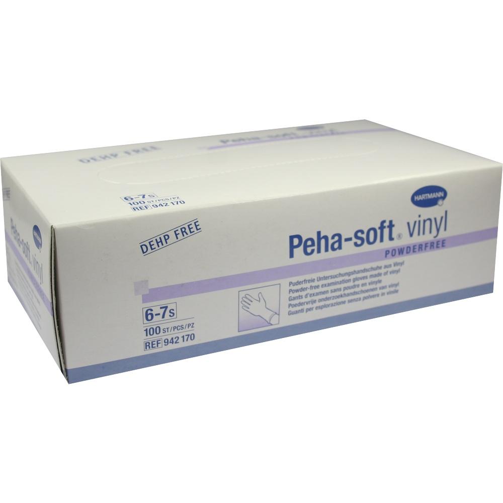 Peha-soft Vinyl Untersuchungshandschuhe unsteril puderfrei S 100 St Handschuhe