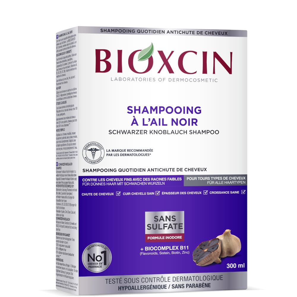 BIOXCIN Schwarzer Knoblauch Shampoo 300 ml Shampoo