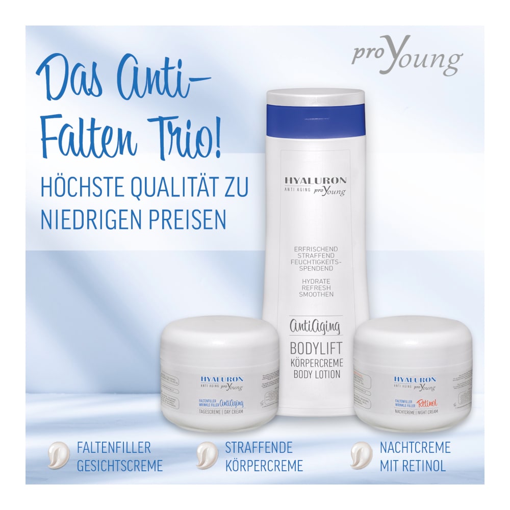 proYoung HYALURON ANTI AGING FALTENFILLER GESICHTSCREME 50 ml Creme