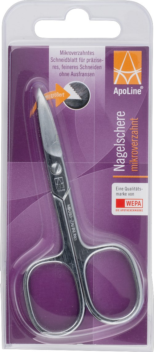 APOLINE Nagelschere 9 cm mikroverzahnt verchromt 1 St