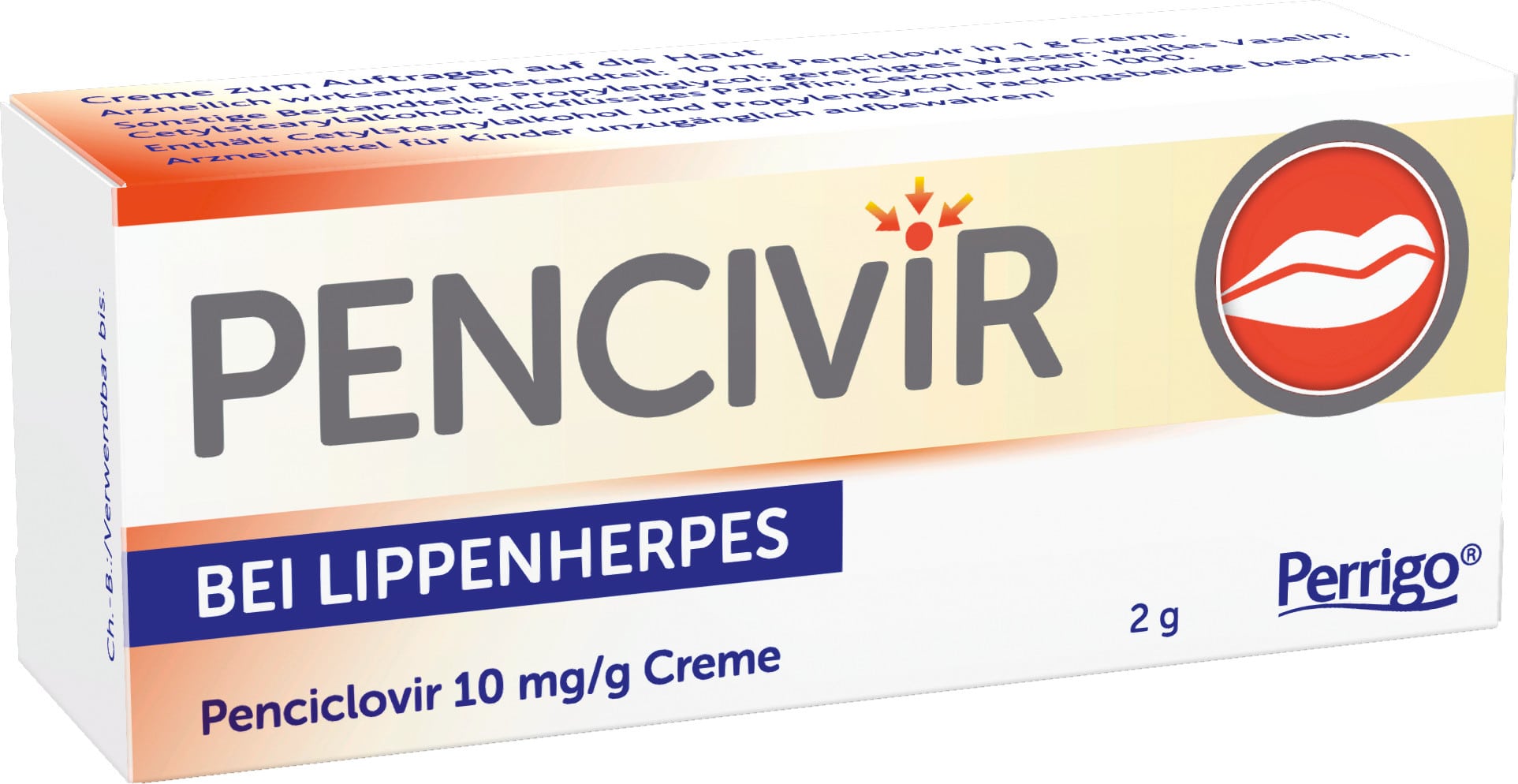 PENICIVIR BEI LIPPENHERPES 2 g Creme