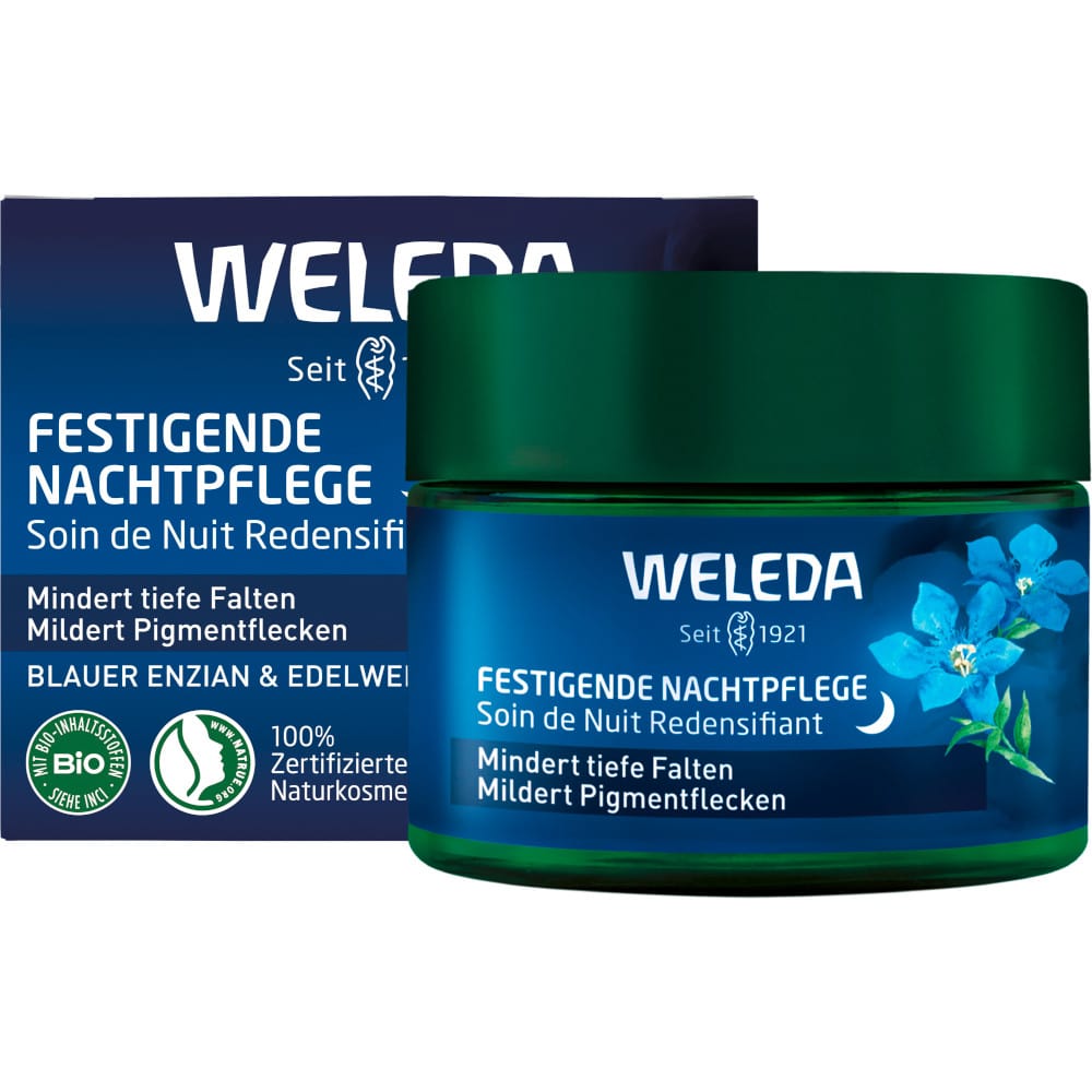 WELEDA Festigende Nachtpflege Blauer Enzian & Edelweiss 40 ml Nachtcreme