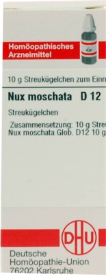 NUX MOSCHATA D 12 Globuli 10 g Globuli