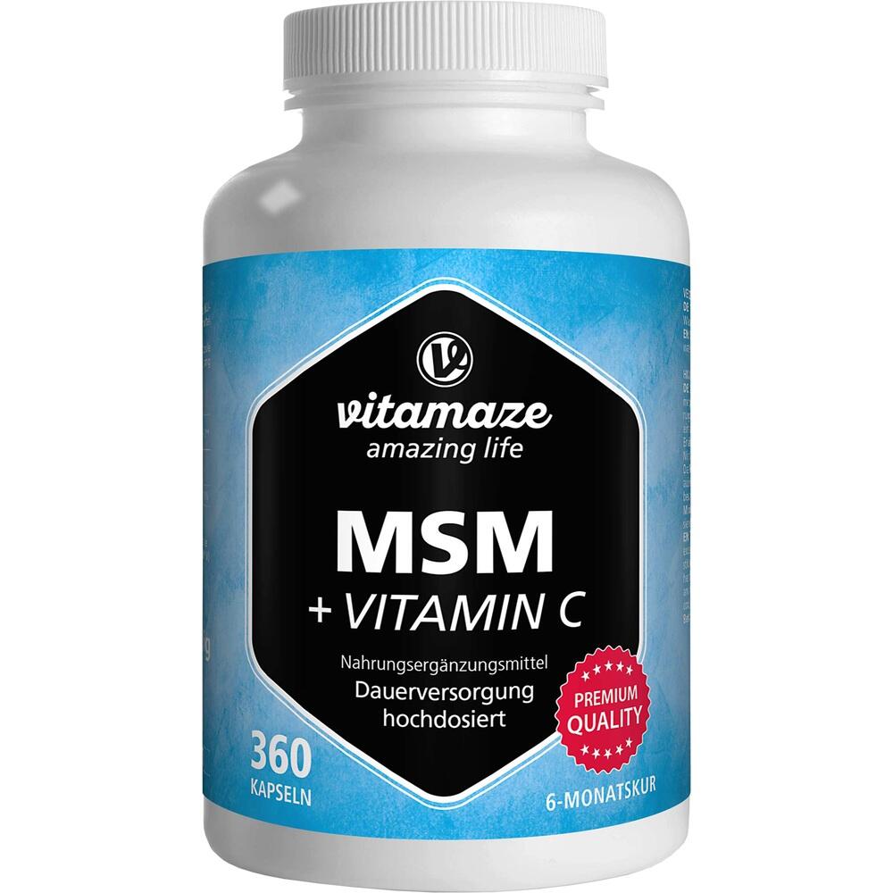 vitamaze MSM HOCHDOSIERT + Vitamin C 360 St Kapseln