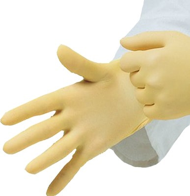 LATEXHANDSCHUHE Einmal puderfrei M 100 St Handschuhe