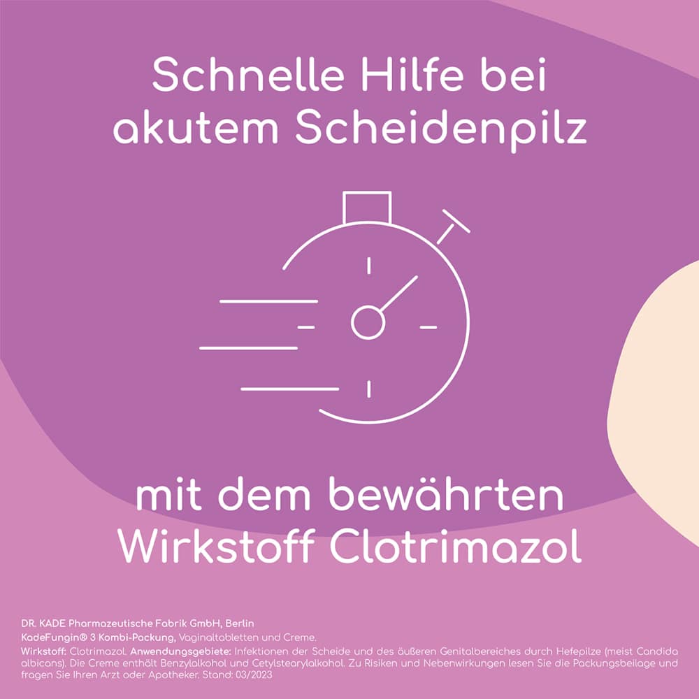 KadeFungin 3 bei Scheidenpilz Vaginalcreme 20 g Vaginalcreme