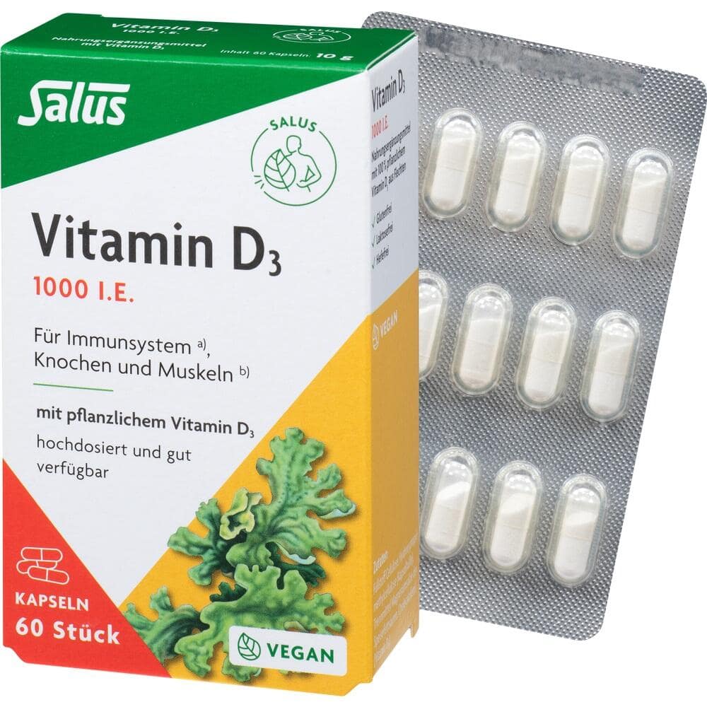 Salus Vitamin D3 1000 Vital-Kapseln 60 St Kapseln