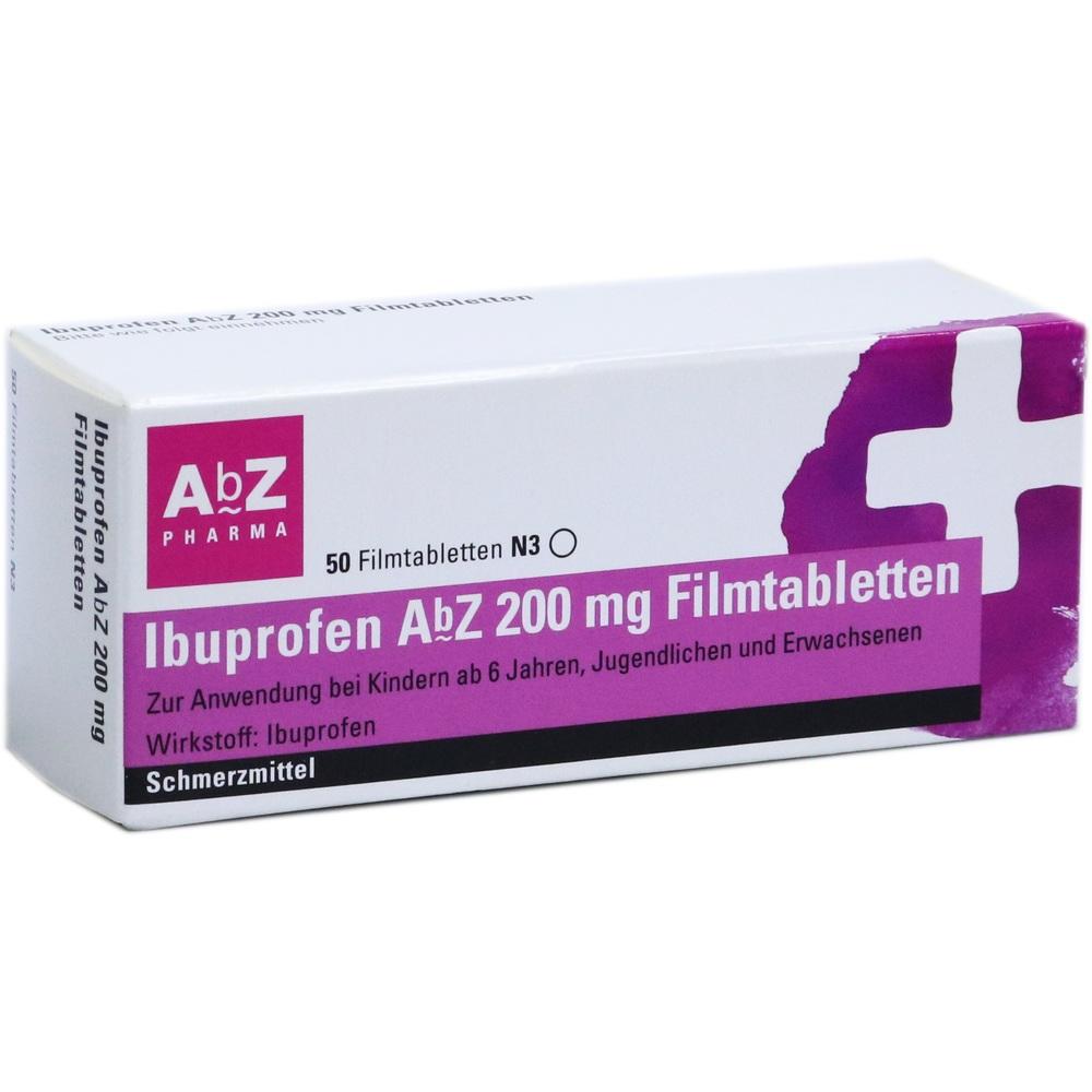 Ibuprofen AbZ 200mg 50 St Filmtabletten
