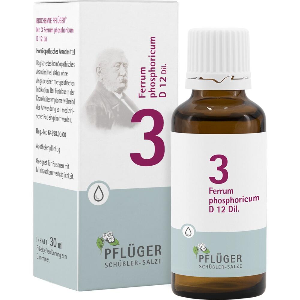 Schüßler-Salz Nr. 3 Ferrum phosphoricum D12 30 ml Tropfen
