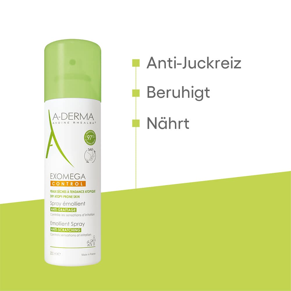 A-DERMA EXOMEGA CONTROL SPRAY RÜCKFETTEND 200 ml Spray