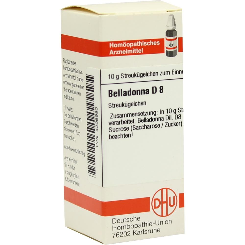 BELLADONNA D 8 Globuli 10 g Globuli