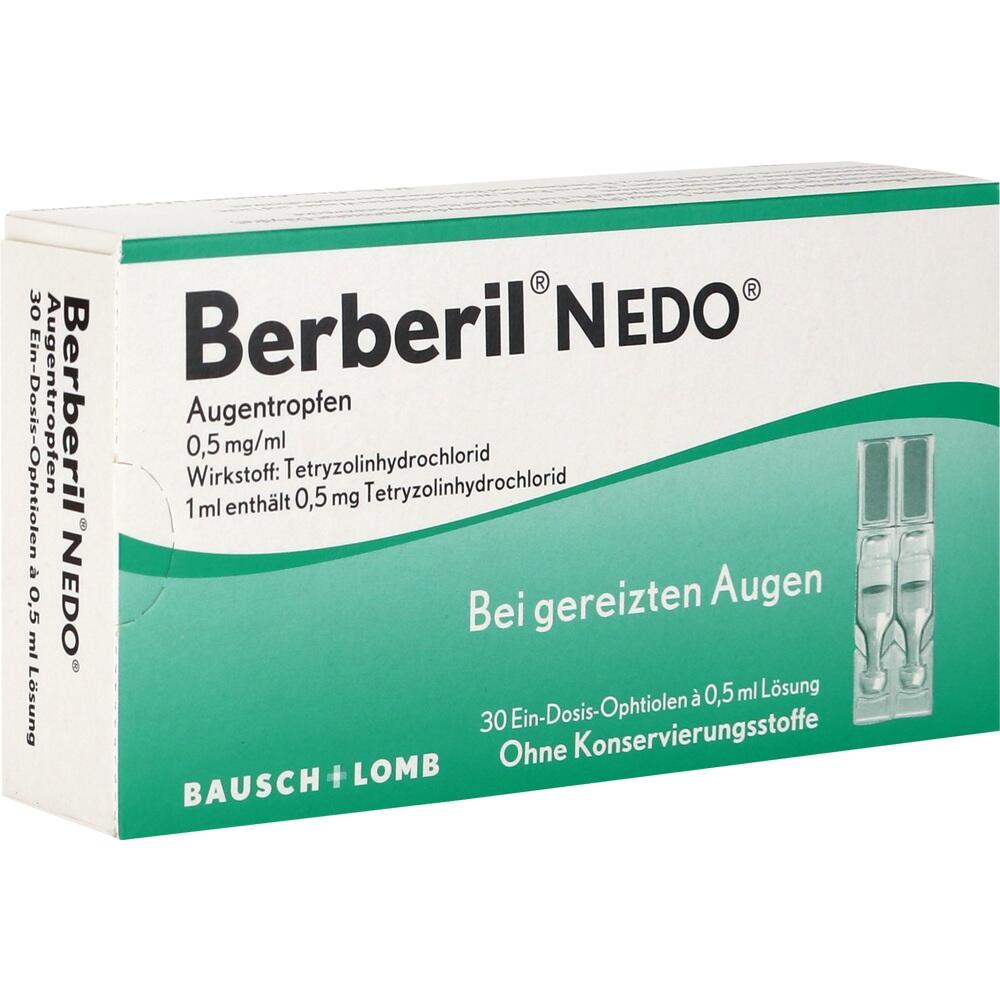 Berberil N EDO Augentropfen bei akut geröteten, gereizten Augen 30X0.5 ml Augentropfen