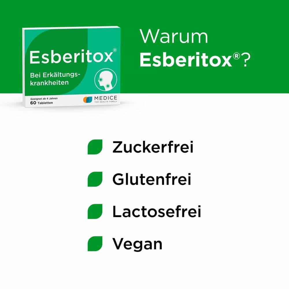 Esberitox Tabletten bei Erkältungskrankheiten  60 St Tabletten