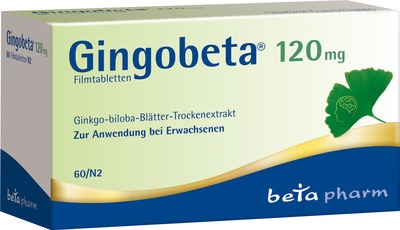 Gingobeta 120mg 60 St Filmtabletten
