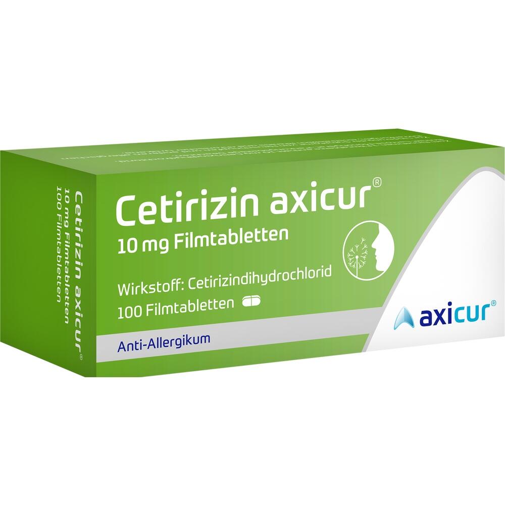 Cetirizin axicur 10 mg  100 St Filmtabletten