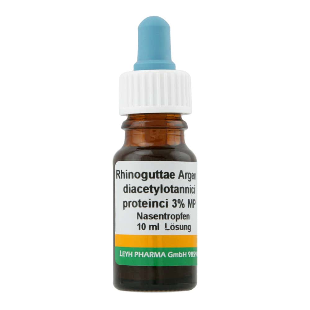 RHINOGUTTAE Argenti Diacetylotannici proteinici 3% MP Nasentropfen 10 ml Nasentropfen