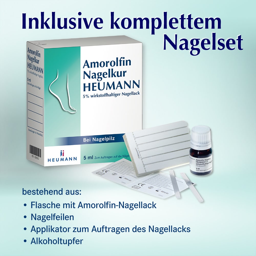 Amorolfin Nagelkur HEUMANN  3 ml Wirkstoffhaltiger Nagellack