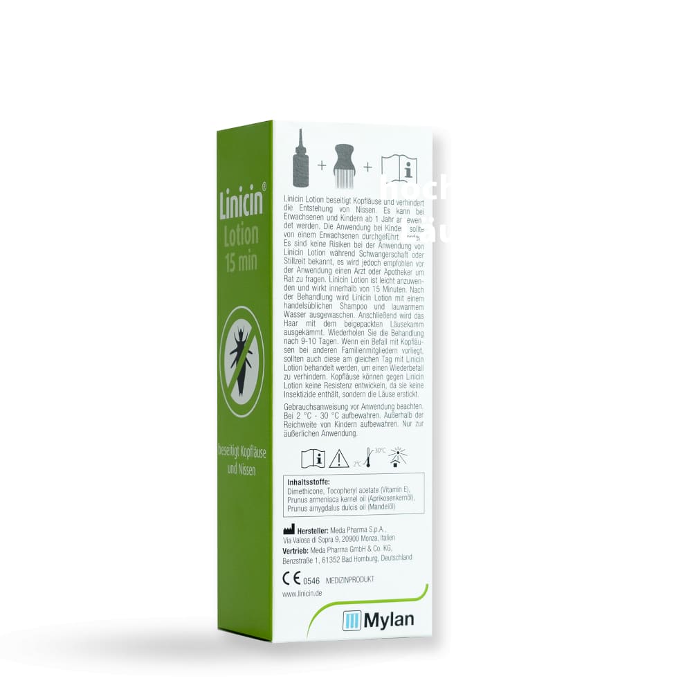 Linicin lotion 15 Minuten ohne Läusekamm 100 ml Lotion