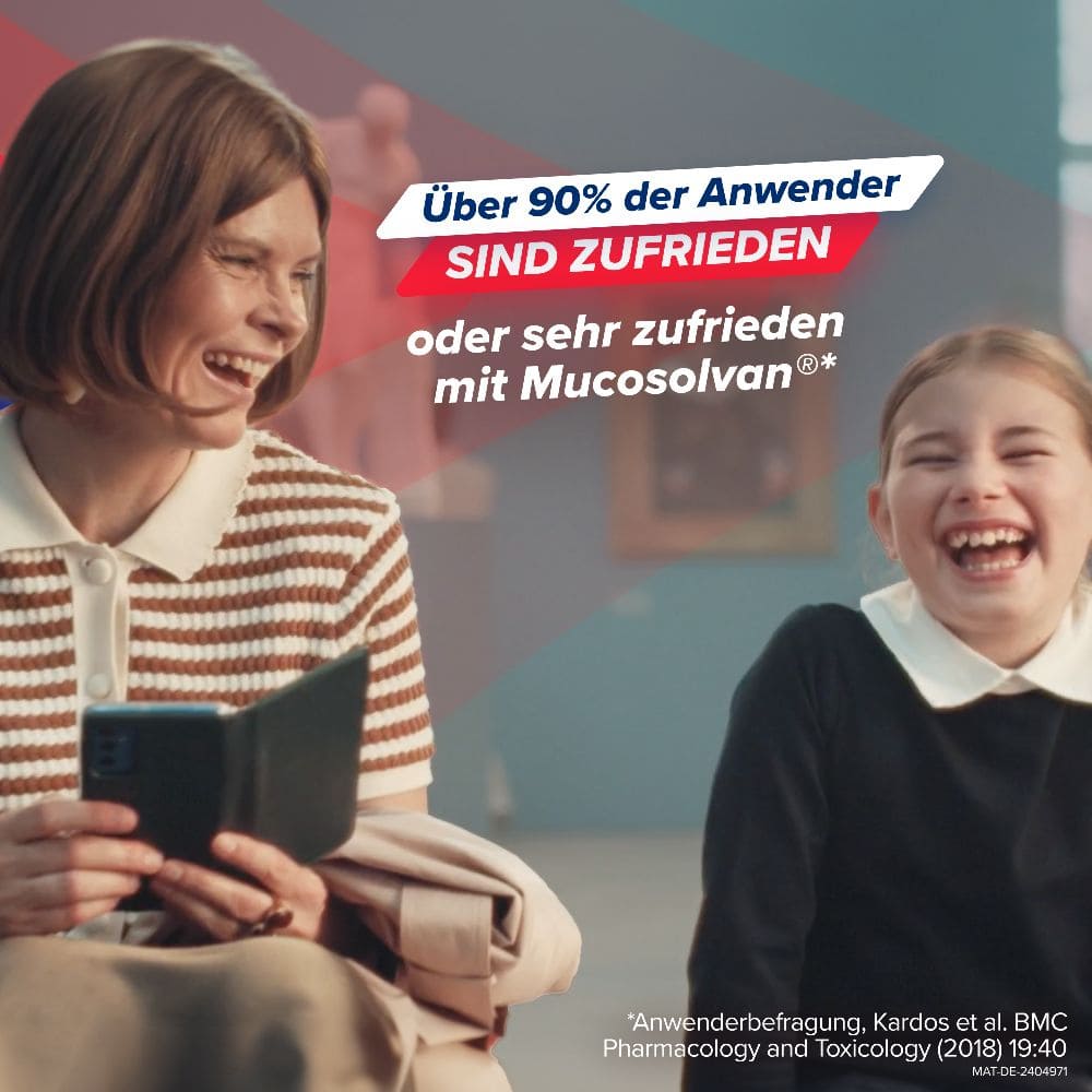 MUCOSOLVAN Kindersaft - Schleimlöser bei Husten 250 ml Lösung zum Einnehmen