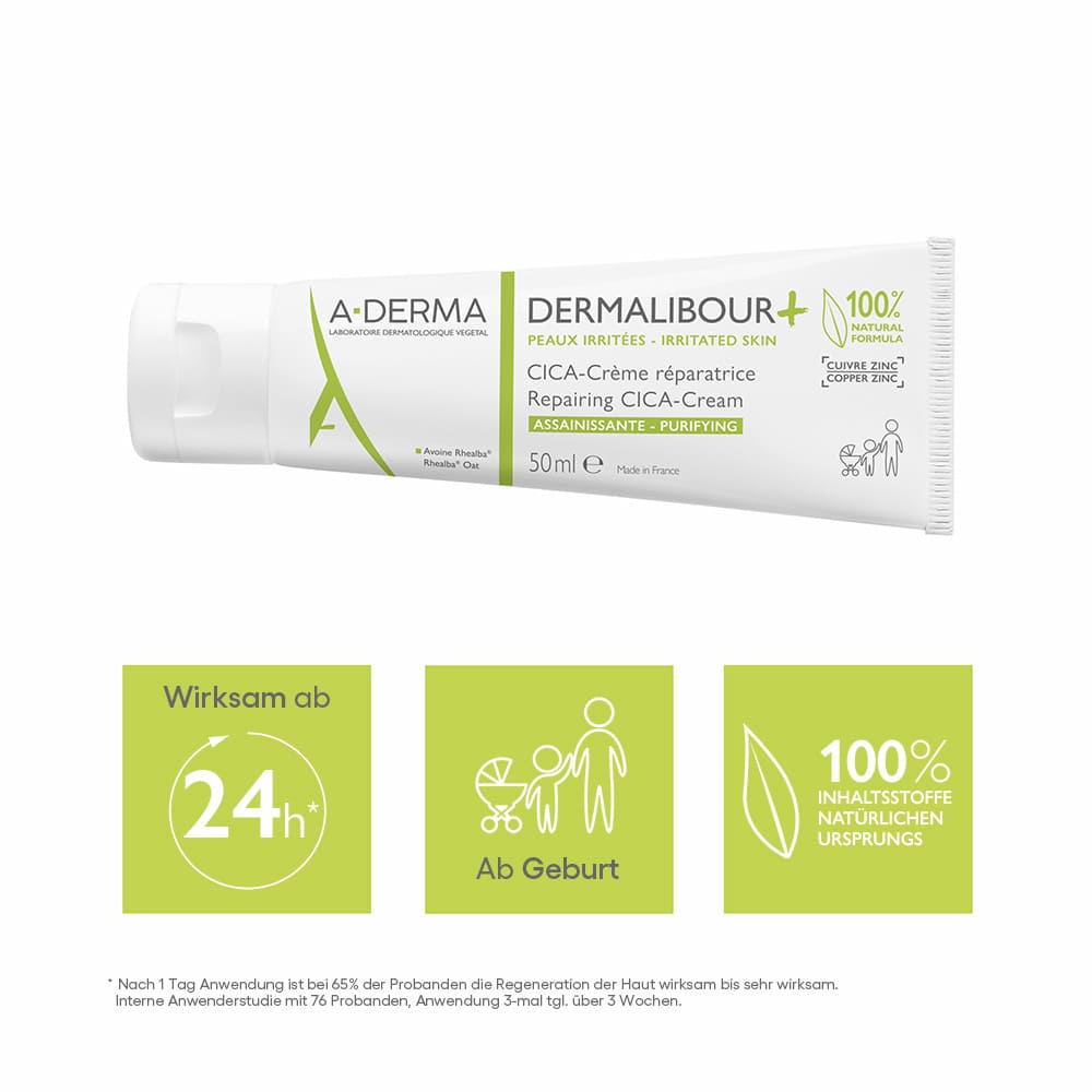 A-DERMA DERMALIBOUR Reparierende CICA-Creme 50 ml Creme