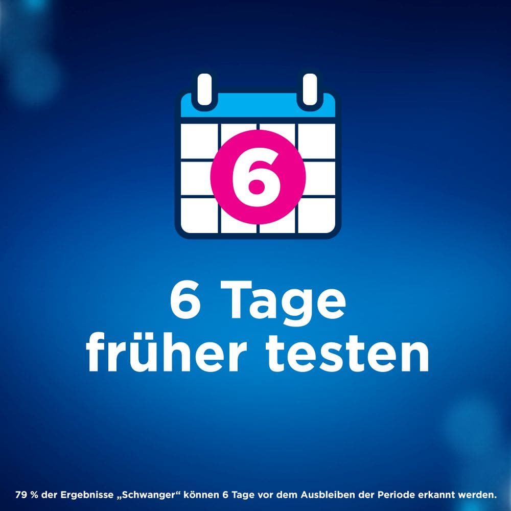 Clearblue Schwangerschaftstest 6 Tage früher 1 St Test