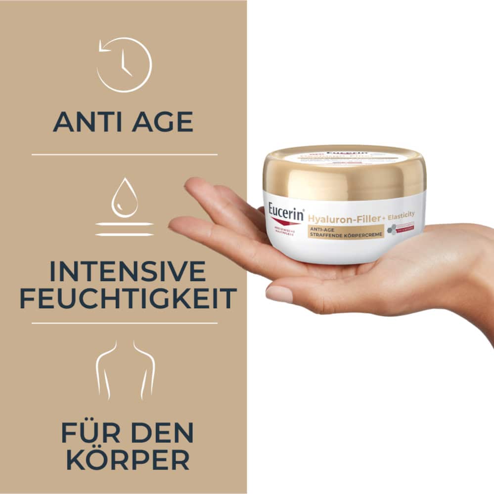 Eucerin Hyaluron Filler + Elasticity Anti Age Straffende Körpercreme  200 ml Creme