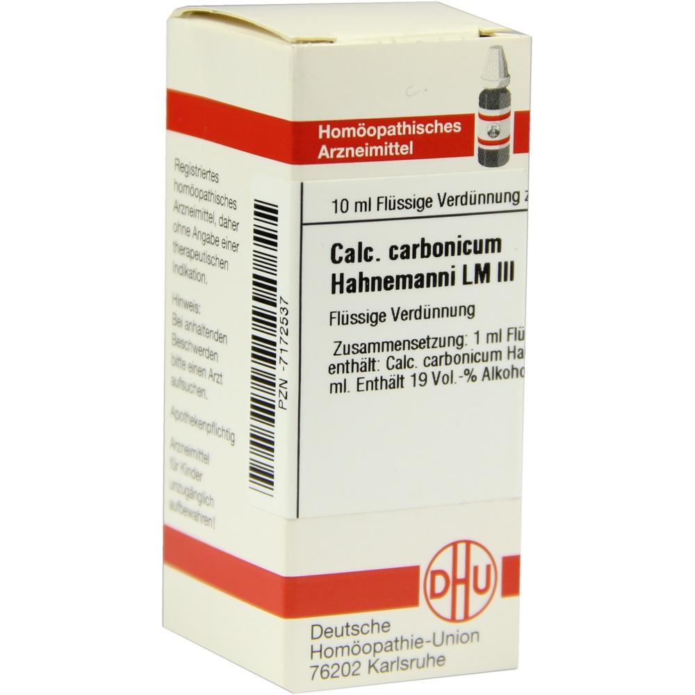 LM CALCIUM carbonicum Hahnemanni III Dilution 10 ml Dilution