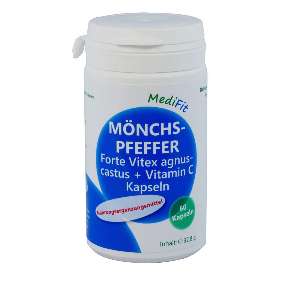 MÖNCHSPFEFFER Forte + Vitamin C Kapseln 60 St Kapseln