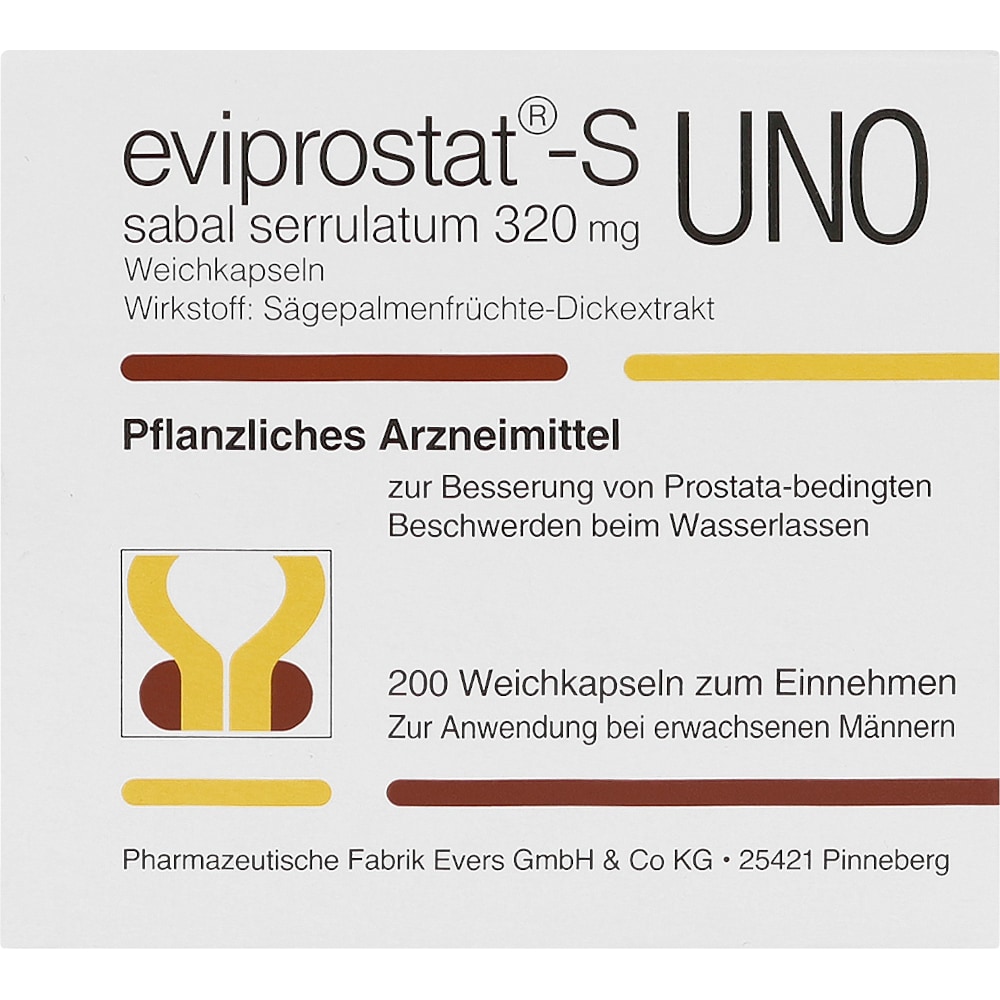 Eviprostat-S Sabal serrulatum 320 Uno 200 St Kapseln