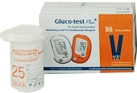 GLUCO TEST Plus Blutzuckerteststreifen 50 St Teststreifen