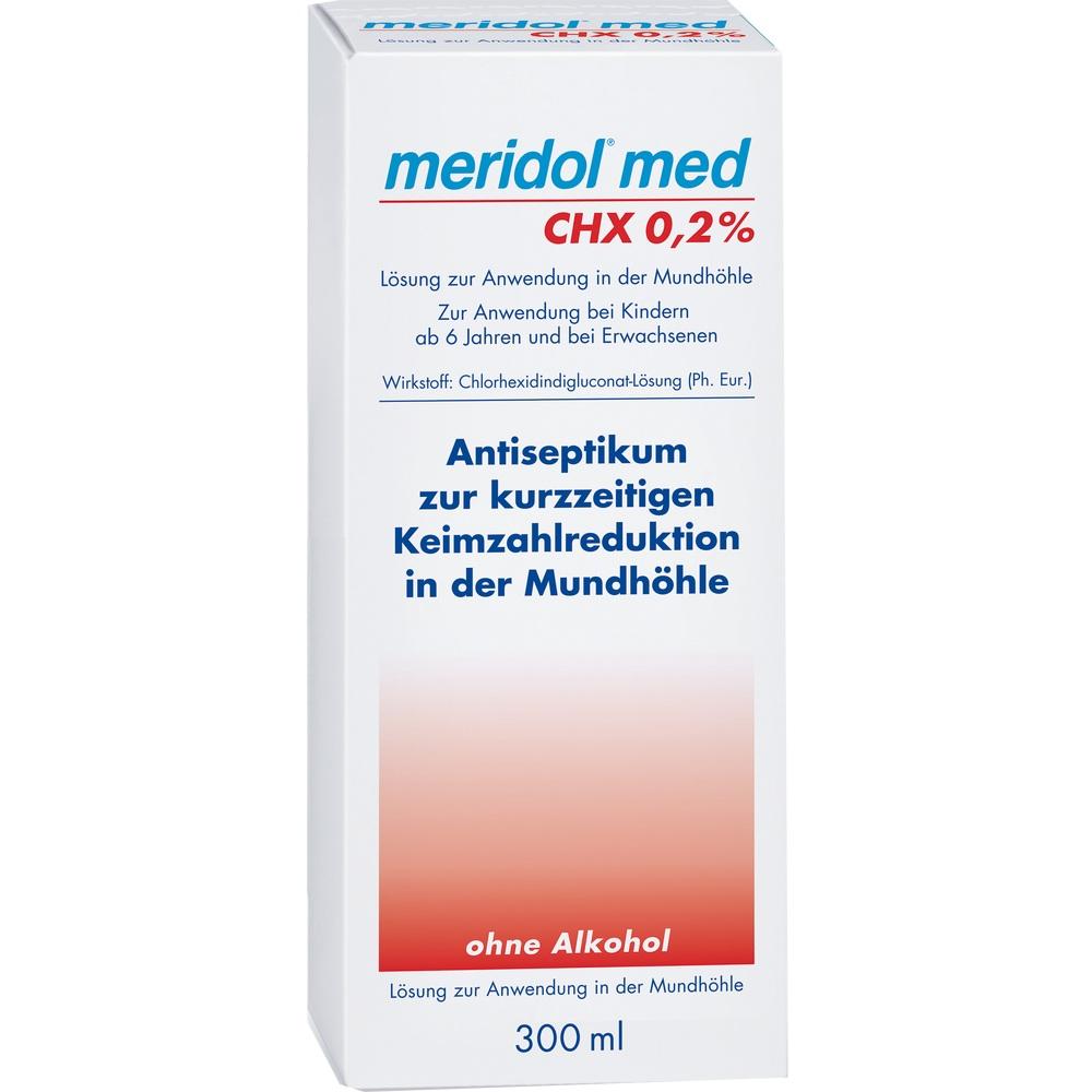 Meridol med CHX 0,2% Lösung zur Anwendung in der Mundhöhle 300 ml Lösung