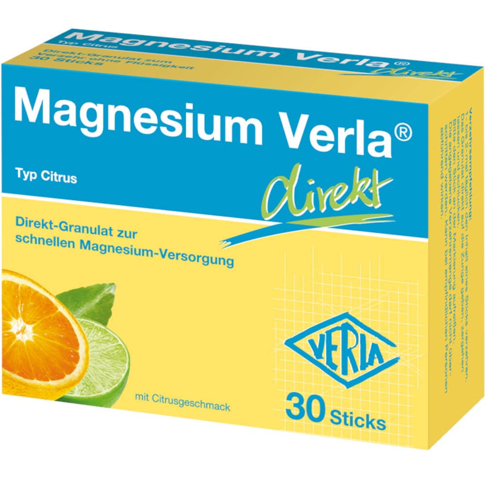 Magnesium Verla direkt Citrusgeschmack 30 St Granulat