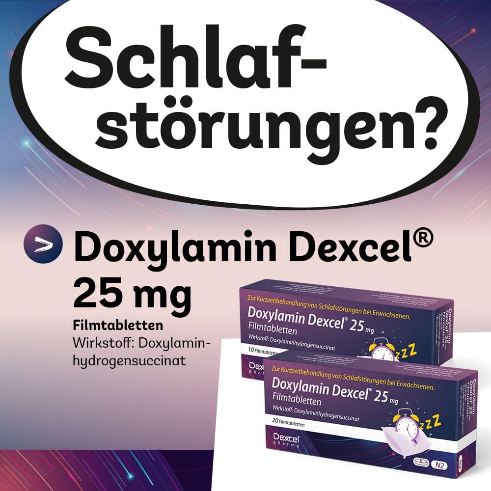 Doxylamin Dexcel 25 mg 20 St Filmtabletten