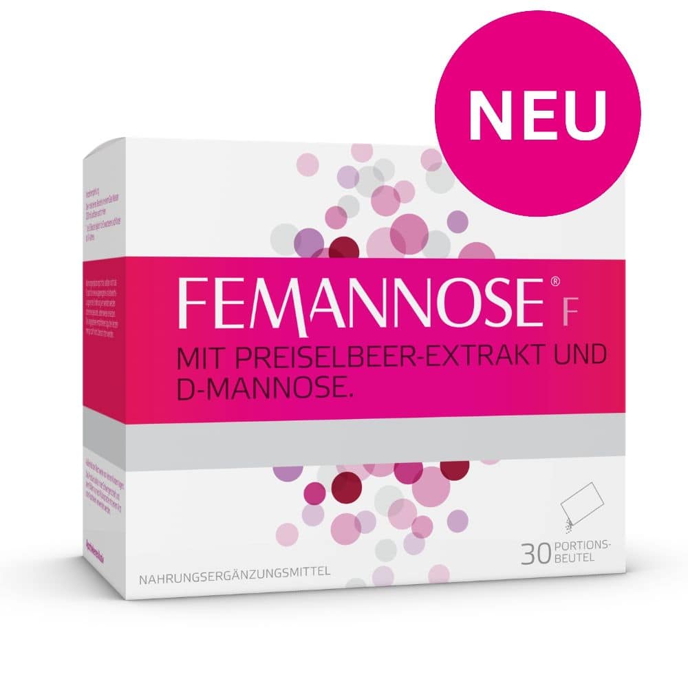 FEMMANOSE F – Trinkgranulat mit je 2000 mg D-Mannose Pulver und 100 mg Preiselbeer-Extrakt 30 St Granulat
