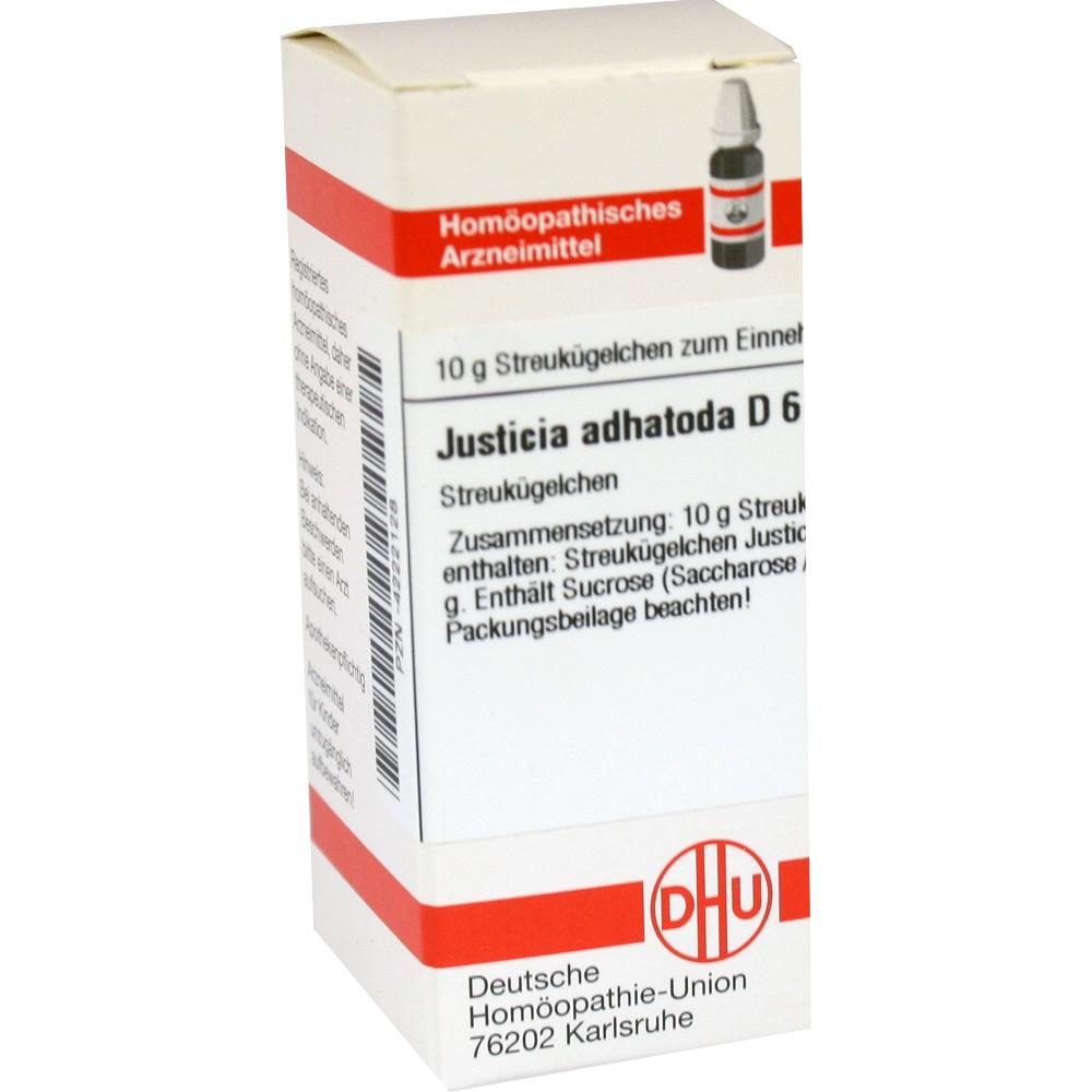 JUSTICIA adhatoda D 6 Globuli 10 g Globuli