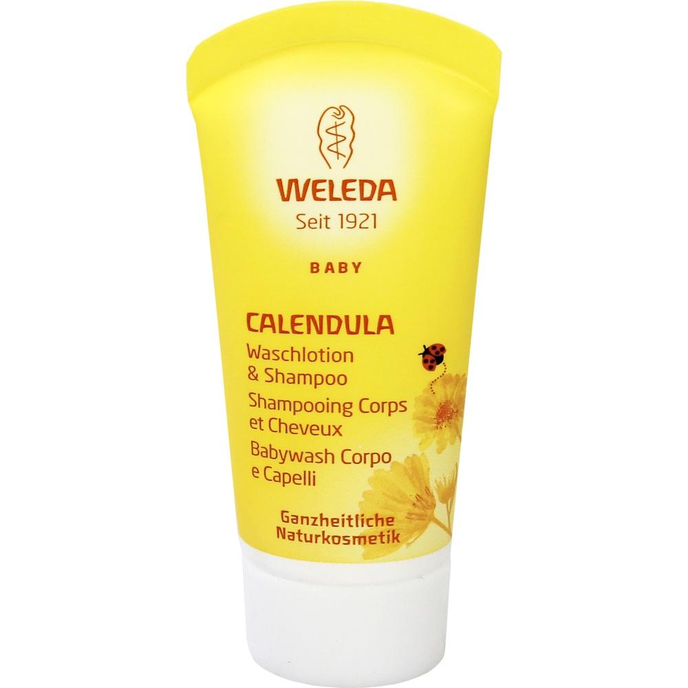 WELEDA baby Waschlotion & Shampoo CALENDULA 20 ml Duschgel