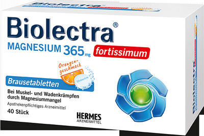 Biolectra MAGNESIUM 365mg FORTISSIMUM Orange 40 St Brausetabletten