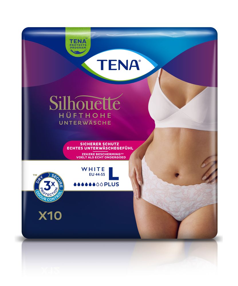 TENA Silhouette PLUS WHITE L 2X10 St