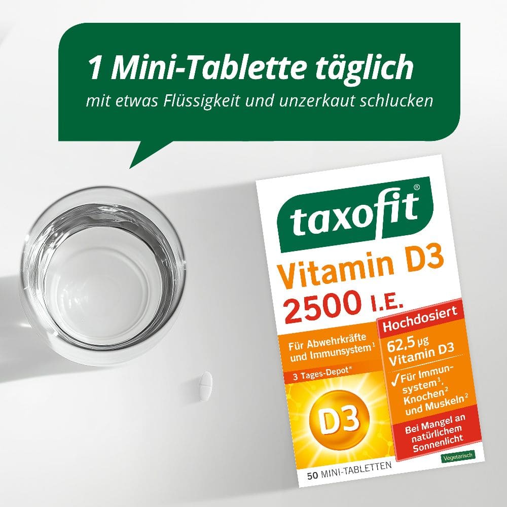 taxofit VITAMIN D3 2500 I.E. 50 St Tabletten